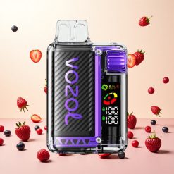 Mistura de Frutas Vermelhas VOZOL Vista 20000 Tragadas Bateria 650mAh