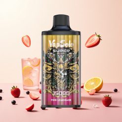 Rosa Limonada Vapsolo Super 15000 Puffs 40ml 850mah